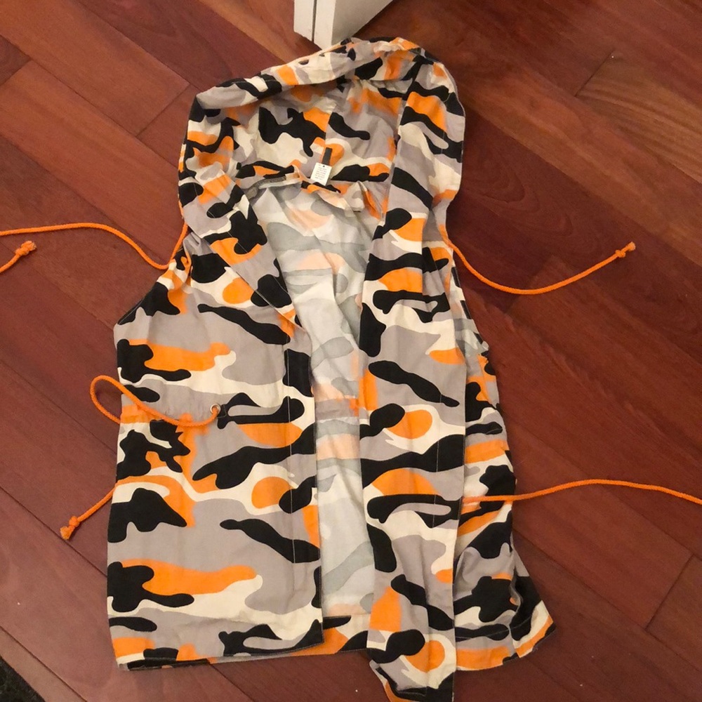 Orange Camo themed vest